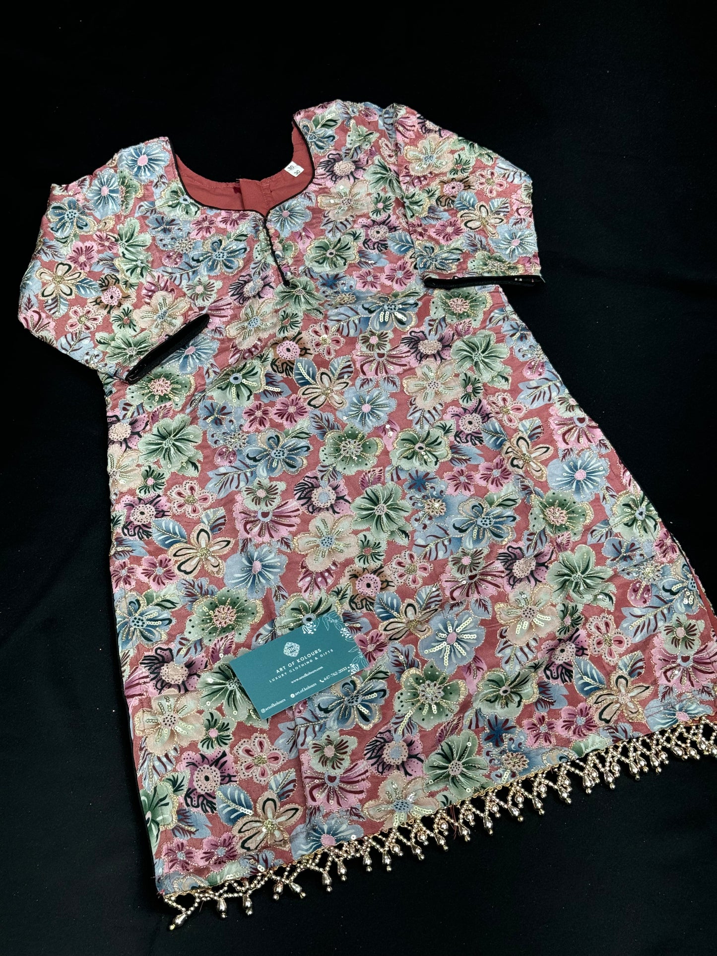 Reet Kids Salwar Suit- Black