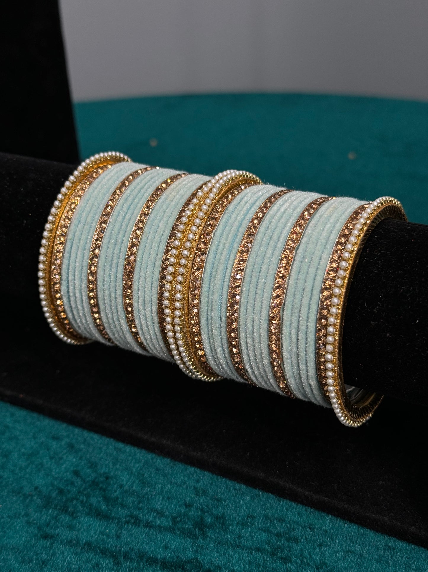 Designer Velvet Work Bangles