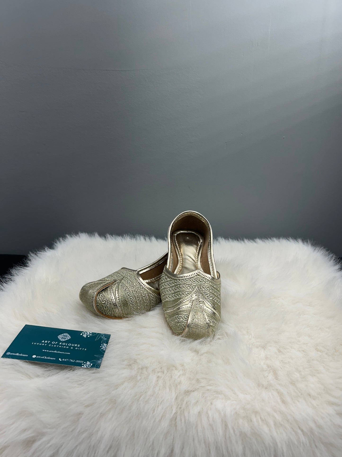 Kids Golden Silver Jutti