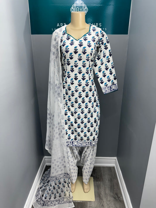 Printed Cotton Salwar Suit