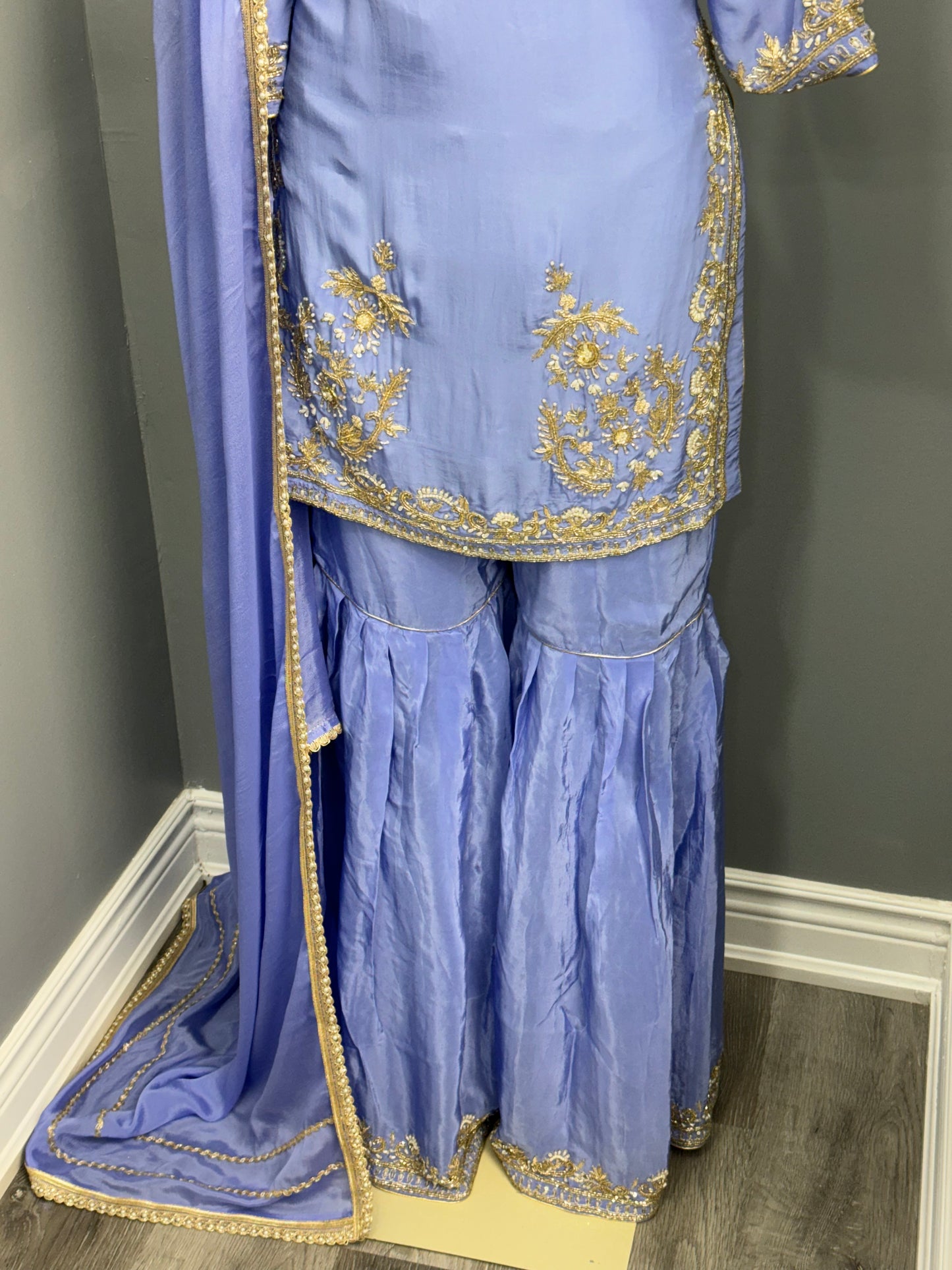 Handwork Gharara Suit- AK1012-0326