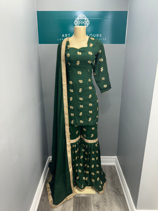 Hari Mastani Gharara Suit