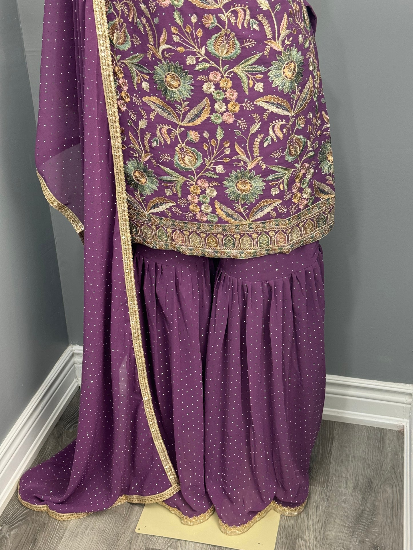 Readymade Gharara Suit- AK6465-12