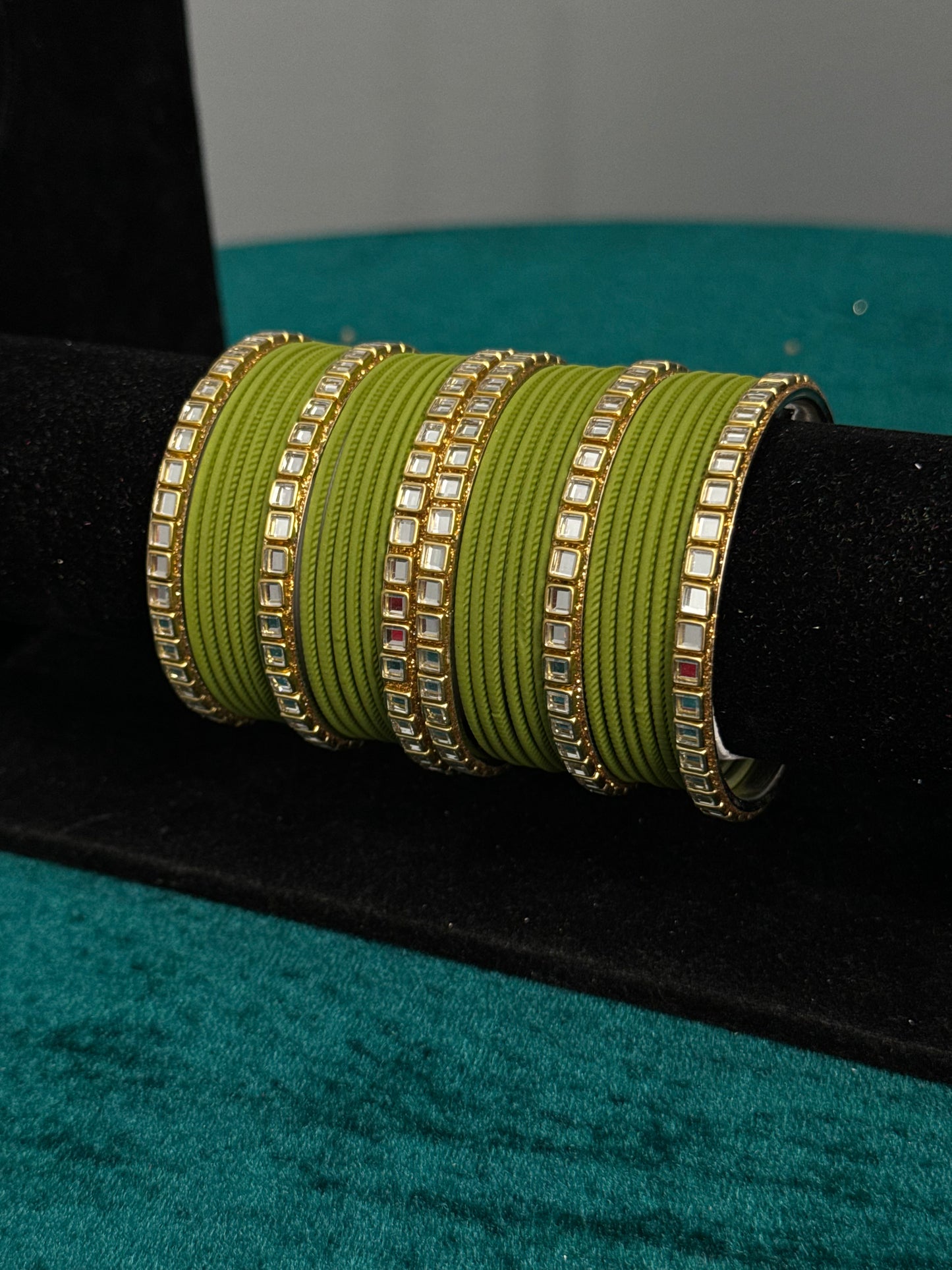 Mendhi Mirror Work Bangles