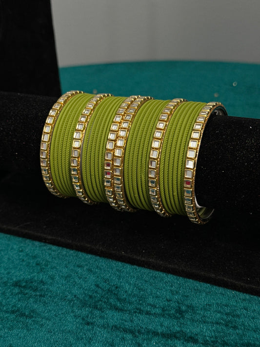 Mendhi Mirror Work Bangles