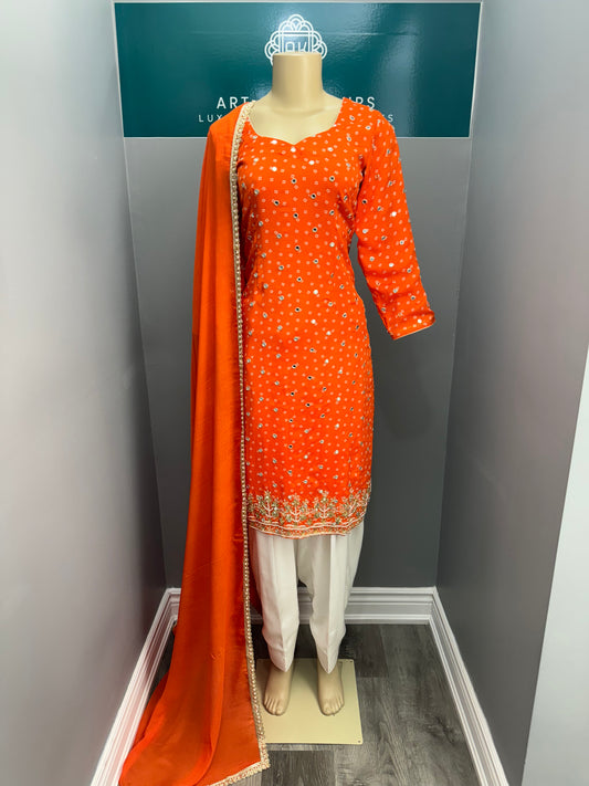 Bandhani Handwork Salwar Suit