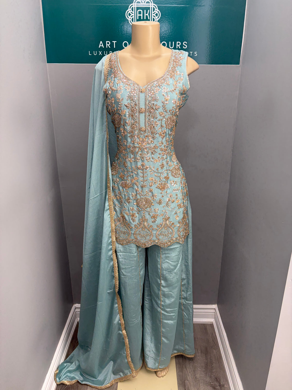 Readymade Sharara Suit- AK5456-1326