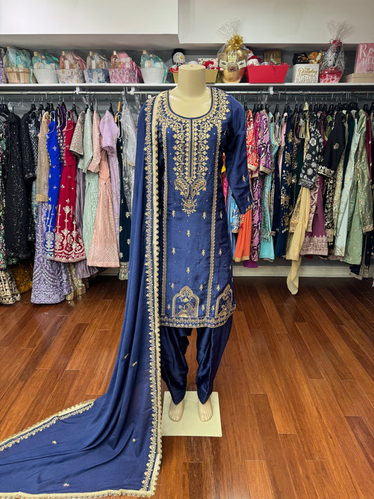 Navy Salwar Suit