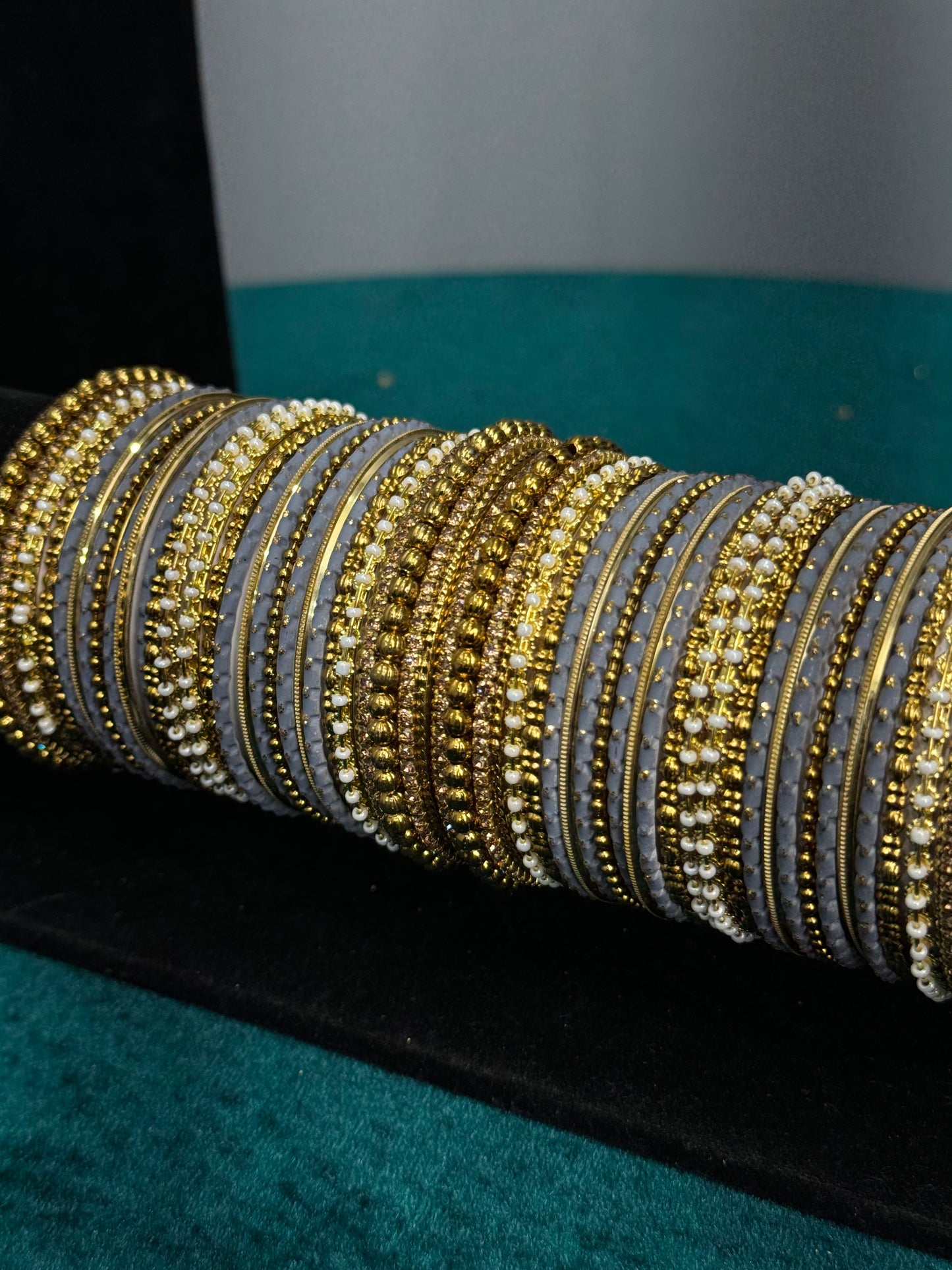 Gey Designer Work Bangles