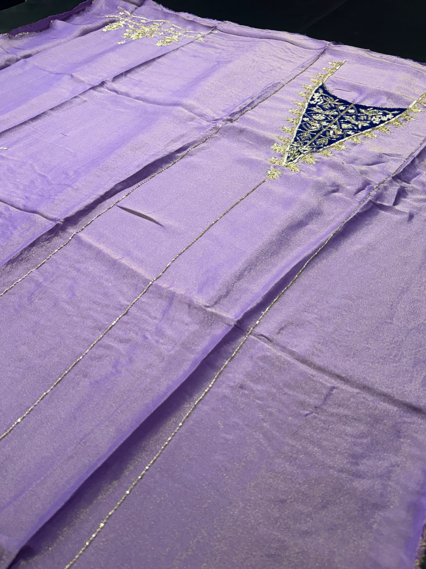 Shimmer and Velvet Unstitched Suit