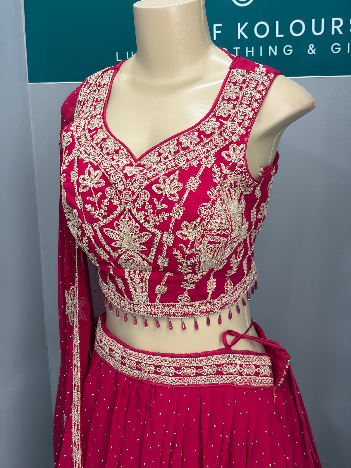 Embroidered Lehenga- AK38-04