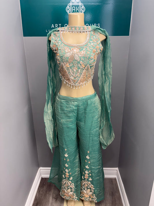 Readymade Blouse Sharara Suit- AK5758-1326