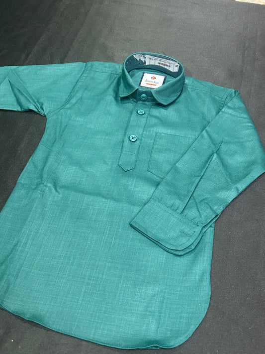 Karan Boys Kurta Pajama- Dark Green (Size 18~22)