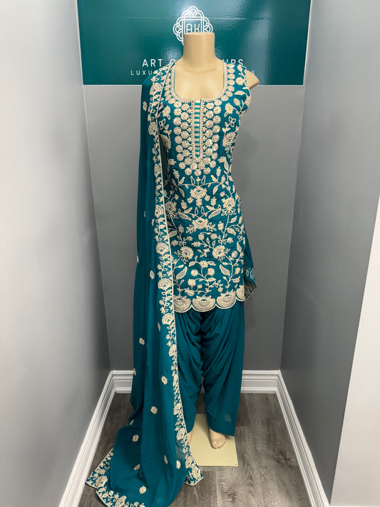 Readymade Farshi Salwar Suit- AK5456-11