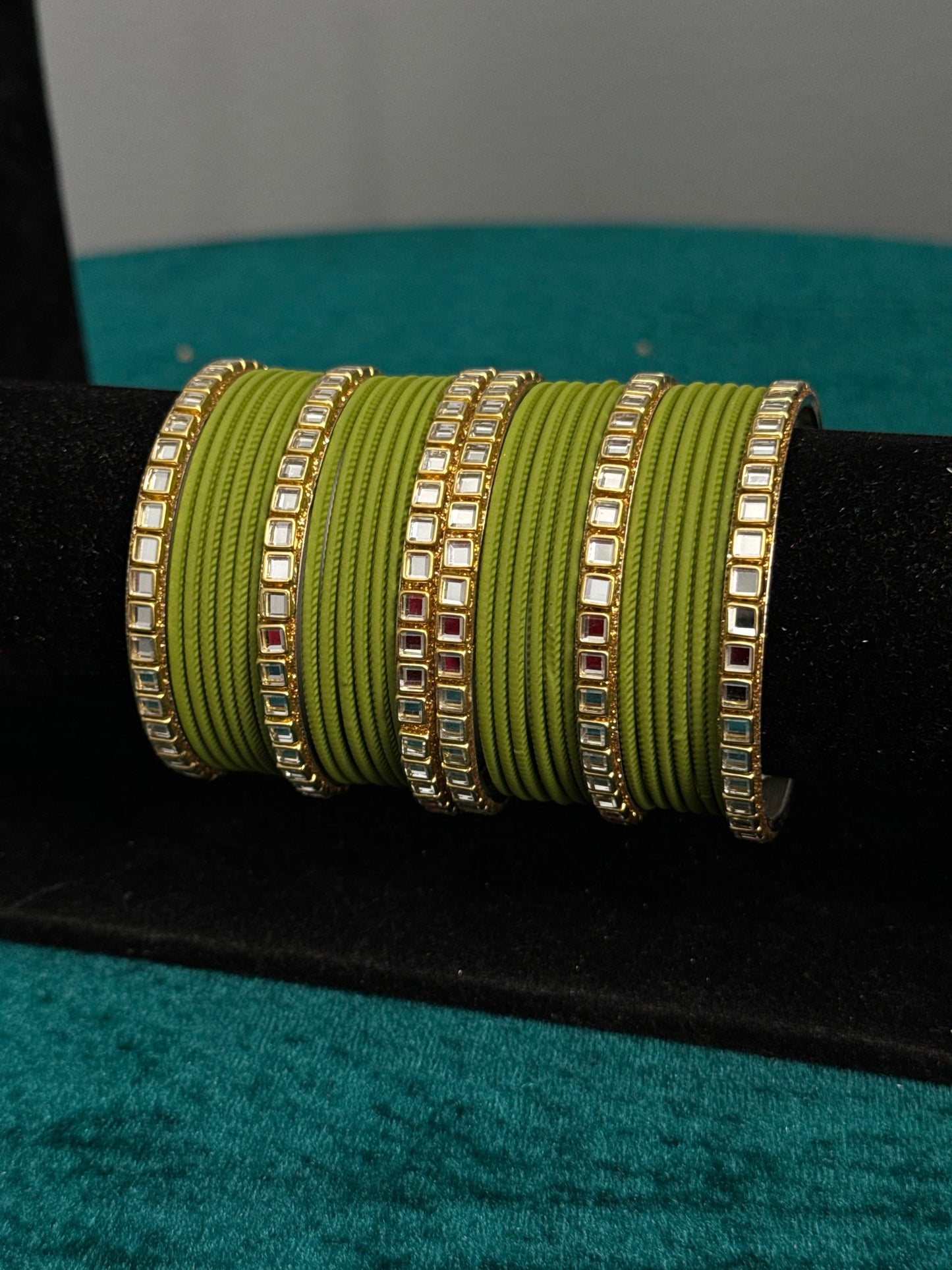 Mendhi Mirror Work Bangles