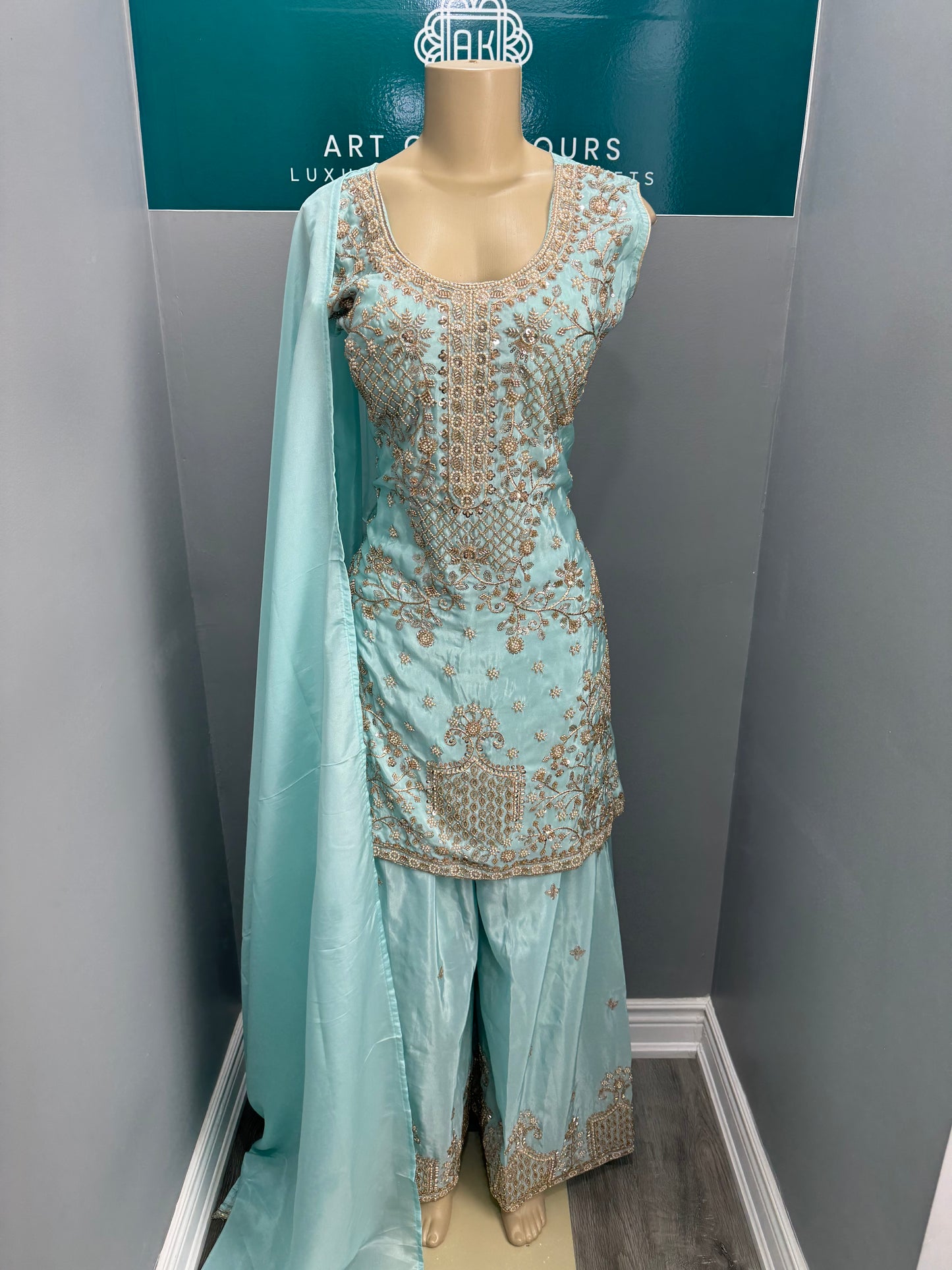 Readymade Sharara Suit- AK5758-0926