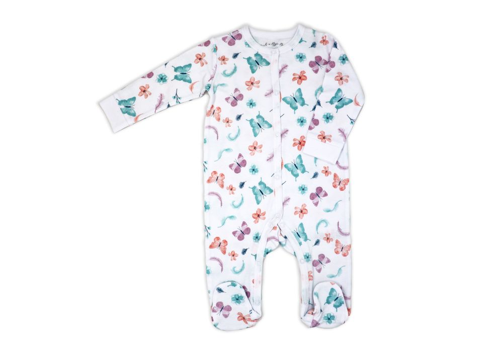 Girls 5 Piece Mesh Bag Set: Butterfly