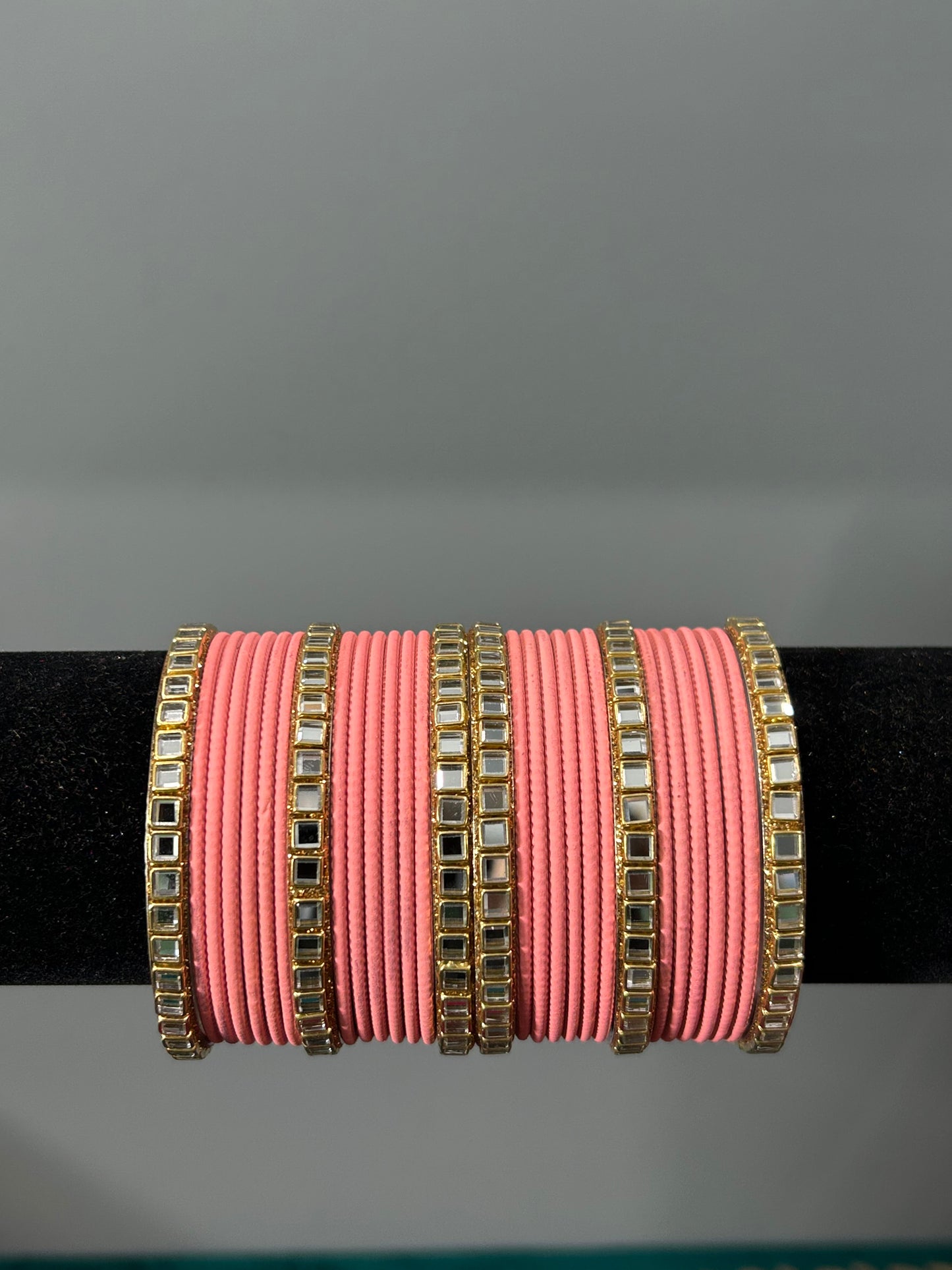 Pink Mirror Bangles