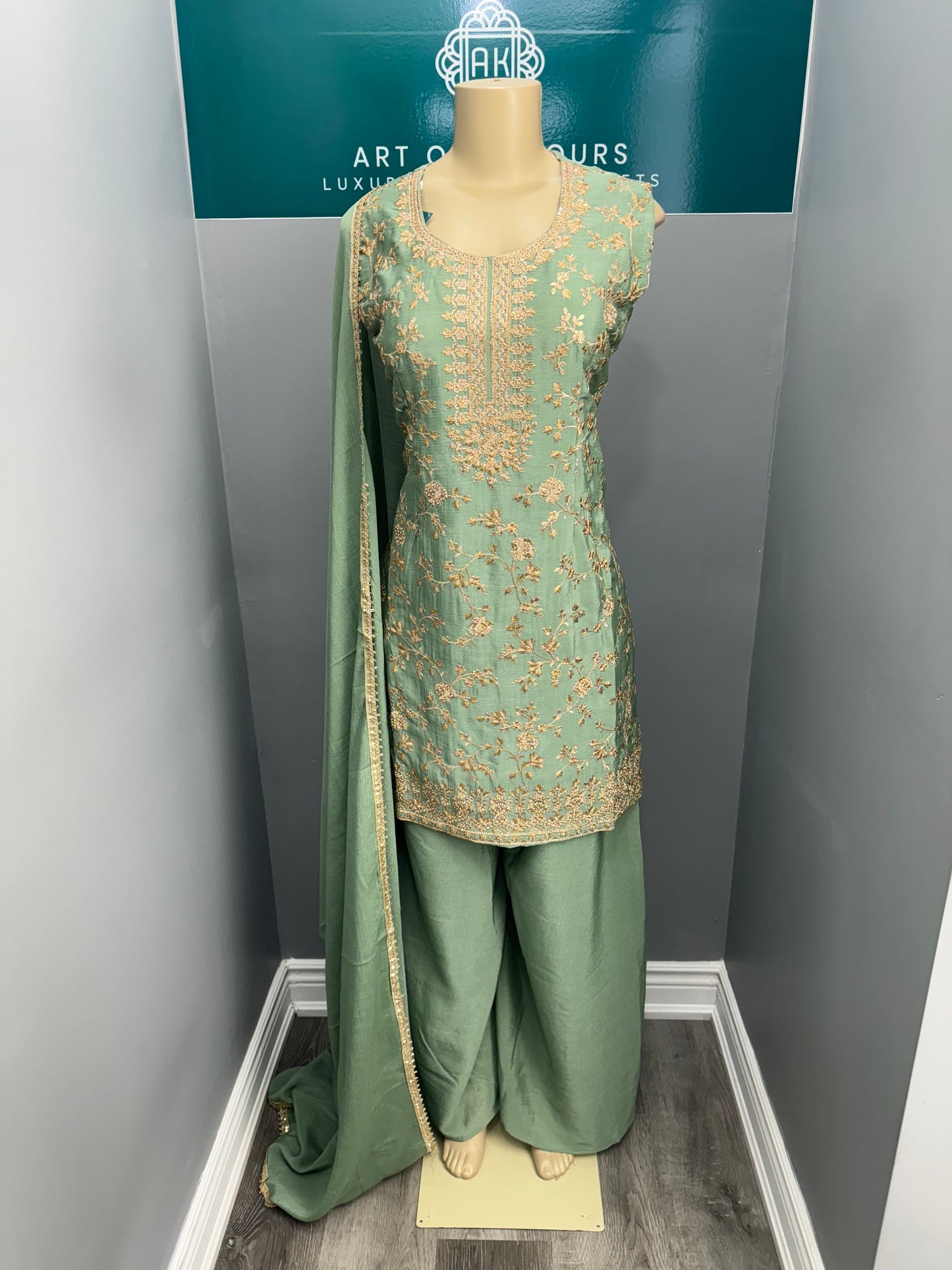Readymade Sharara Suit- AK101217-26