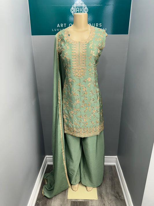 Readymade Sharara Suit- AK101217-26