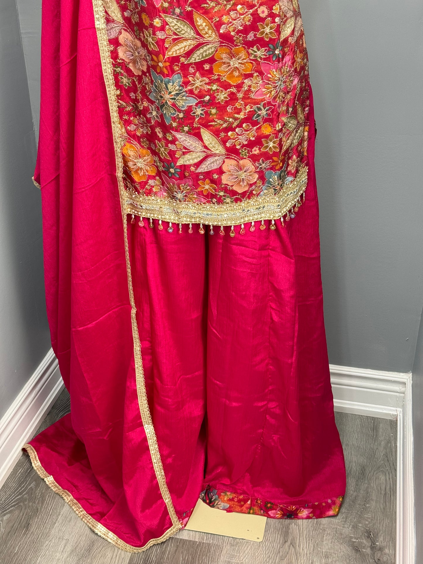 Readymade Shimmer Sharara Suit- AK6465-16