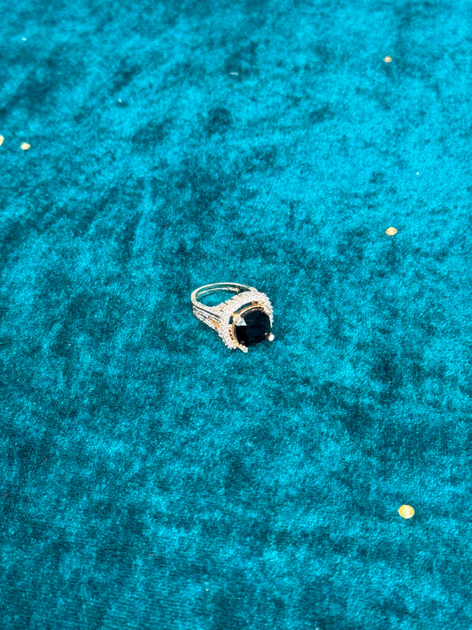 Gulzar Black AD Ring