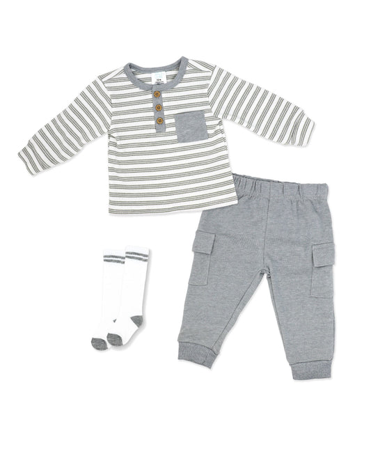Infant Boys Waffle Jogger Set