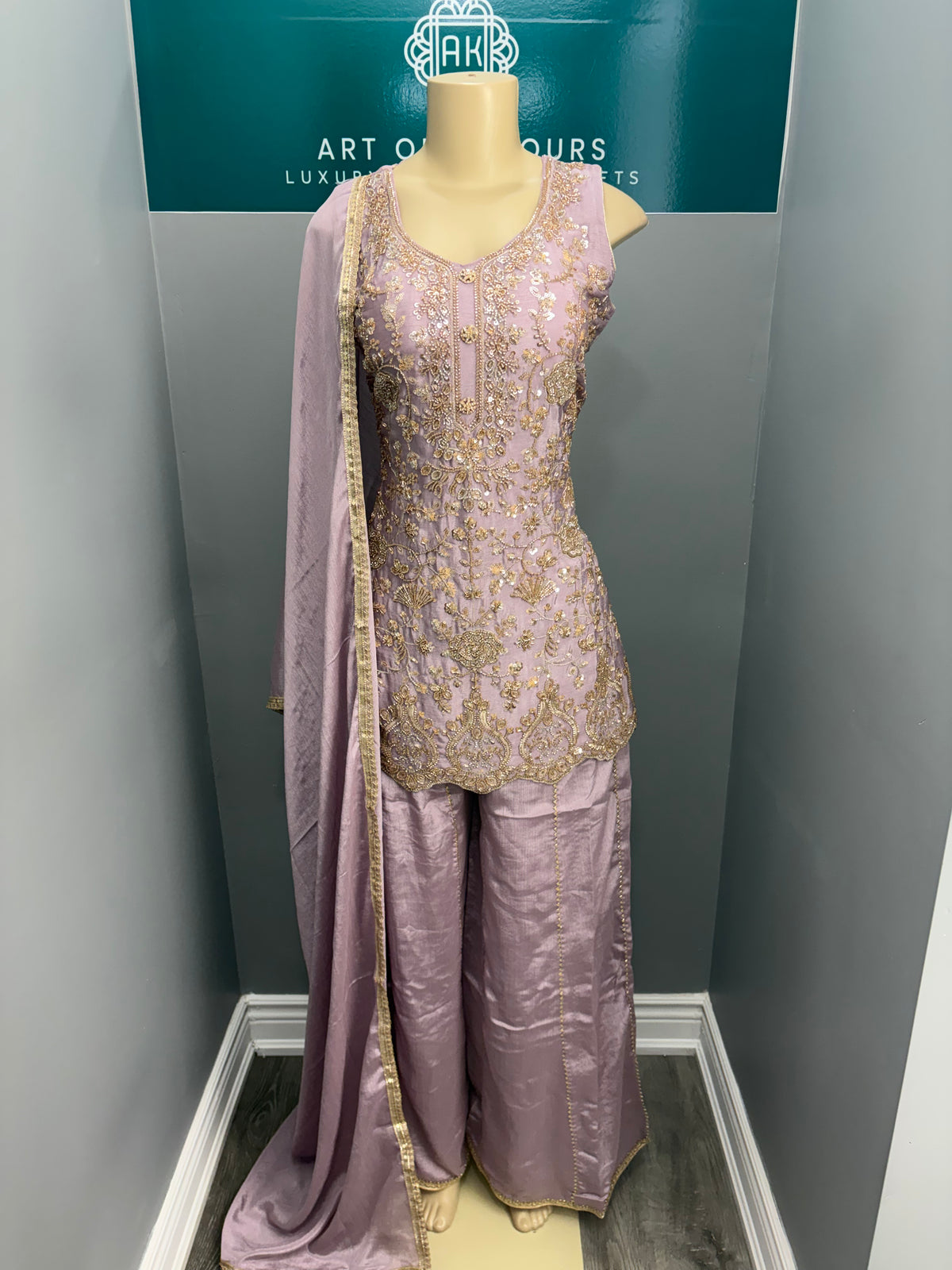 Readymade Sharara Suit- AK5456-1326