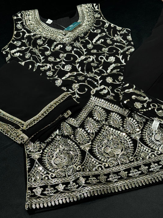 Arzo Kids Salwar Suit- Black