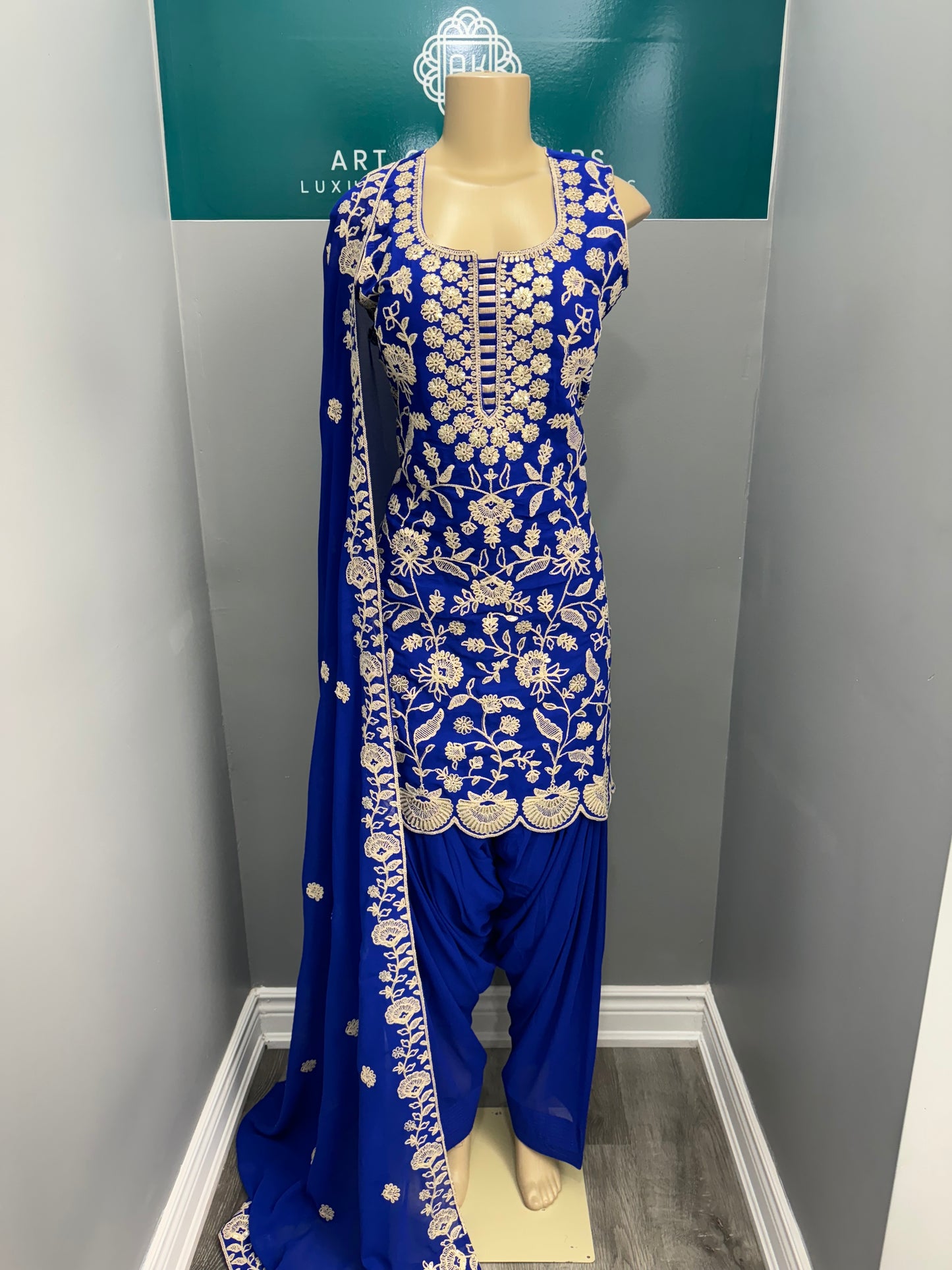 Readymade Farshi Salwar Suit- AK5456-11