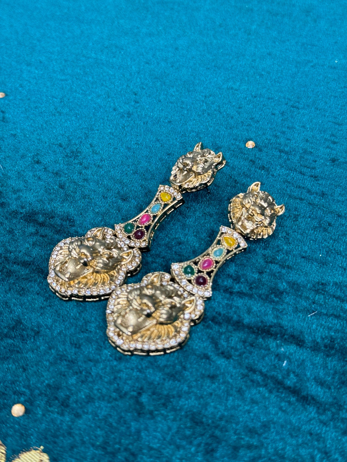 Statement Lion Earrings