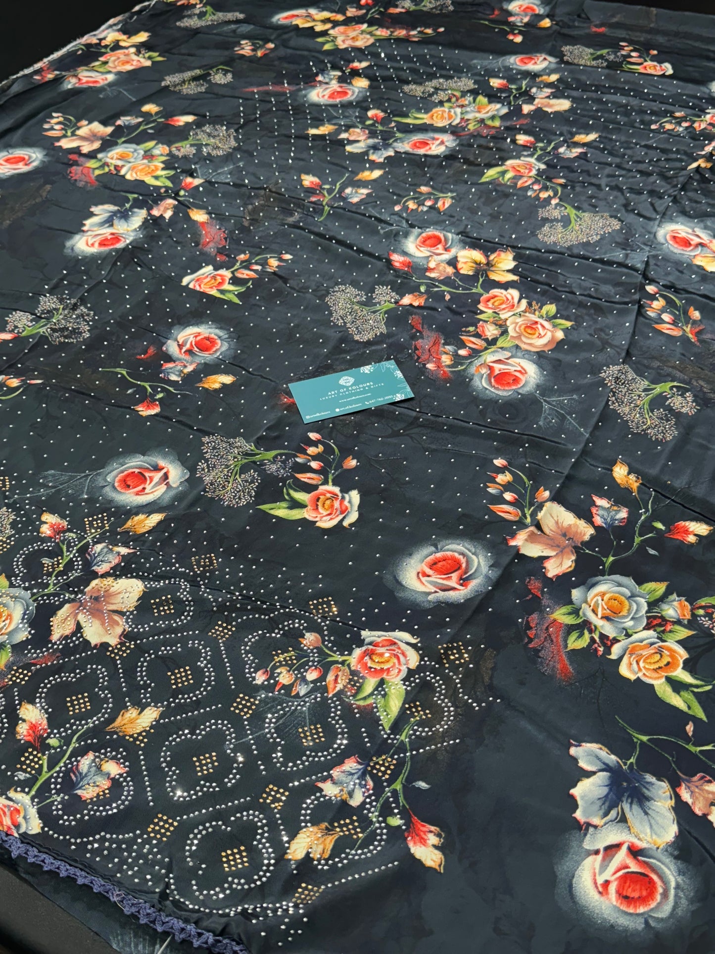 Chill Mill Tara Navy Unstitched Suit