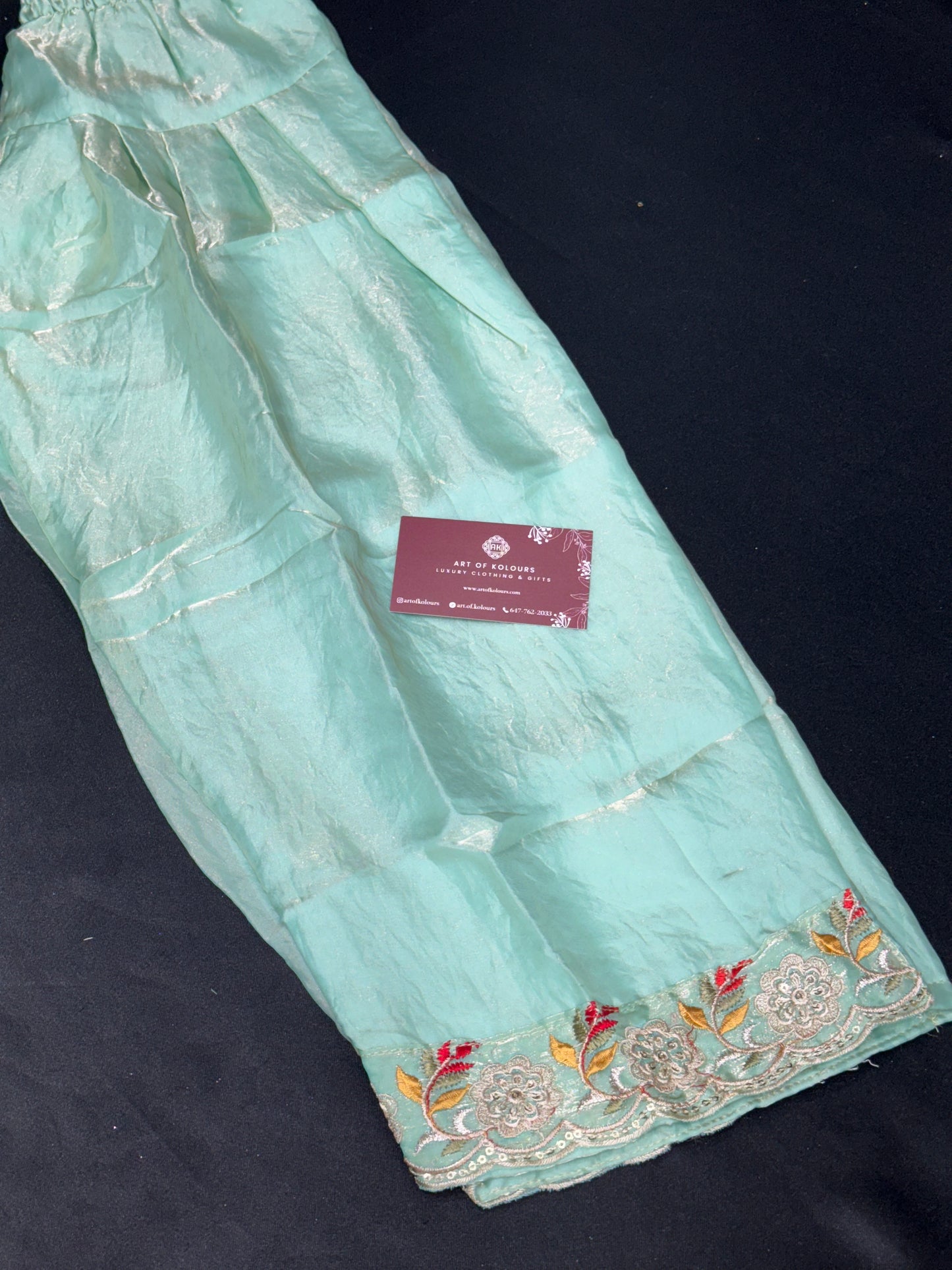 Kids Green Farshi Salwar Suit