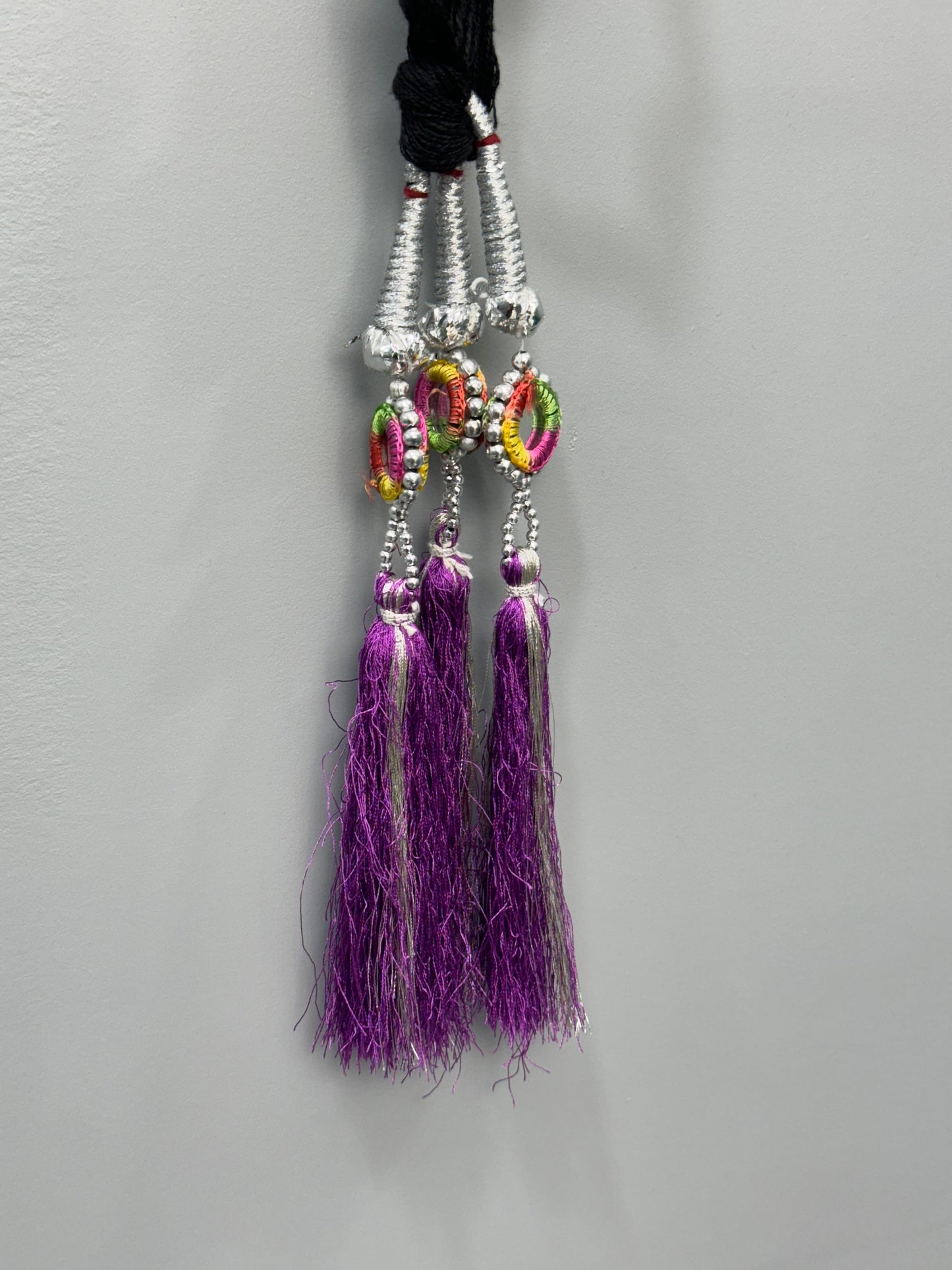 Small Silver and Purple Mirror Prandi