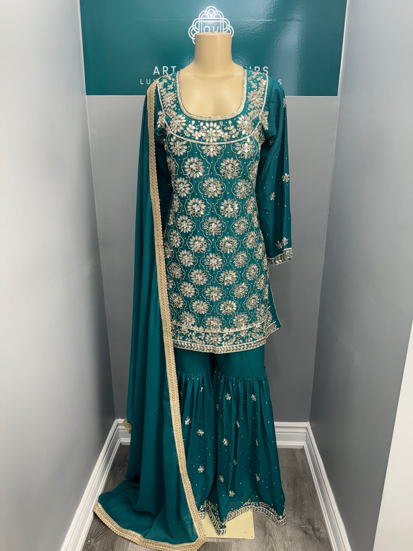 Readymade Gharara Suit- AK33-12