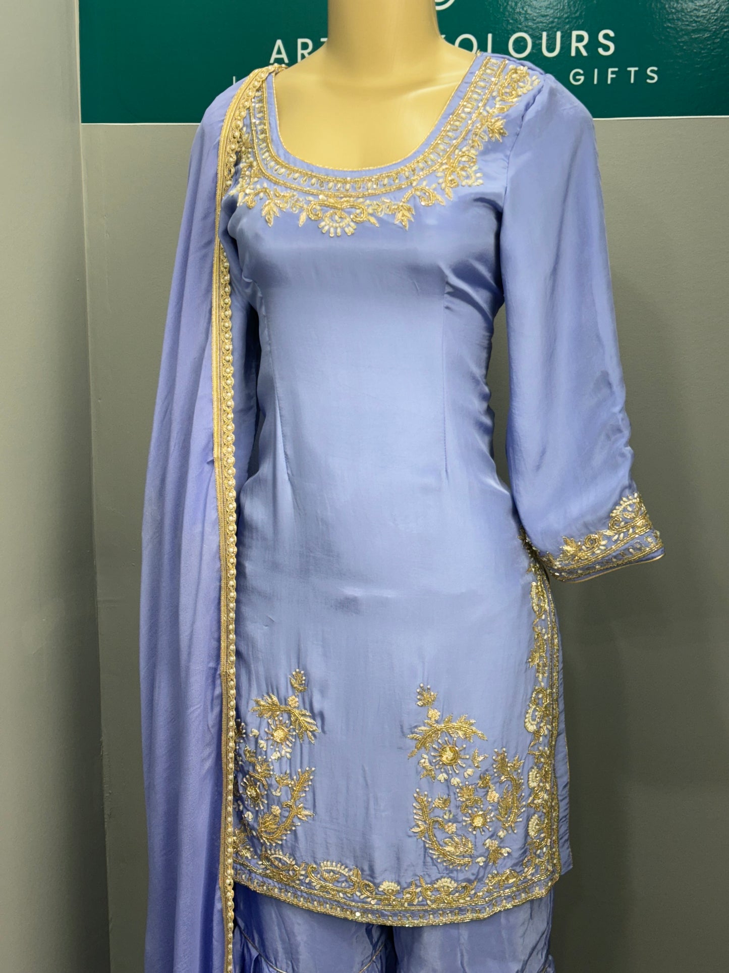 Handwork Gharara Suit- AK1012-0326