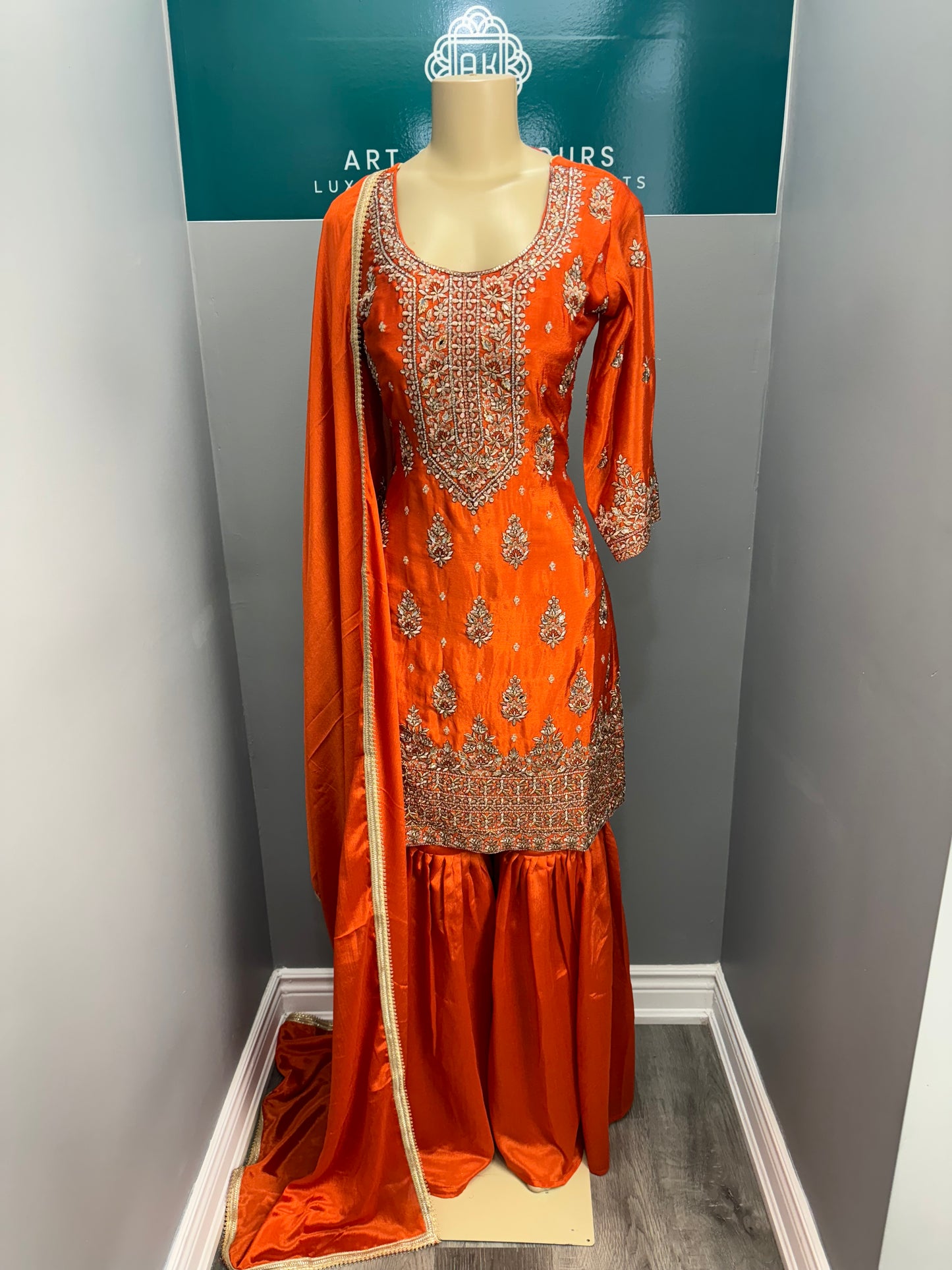 Readymade Gharara Suit- AK4649-25