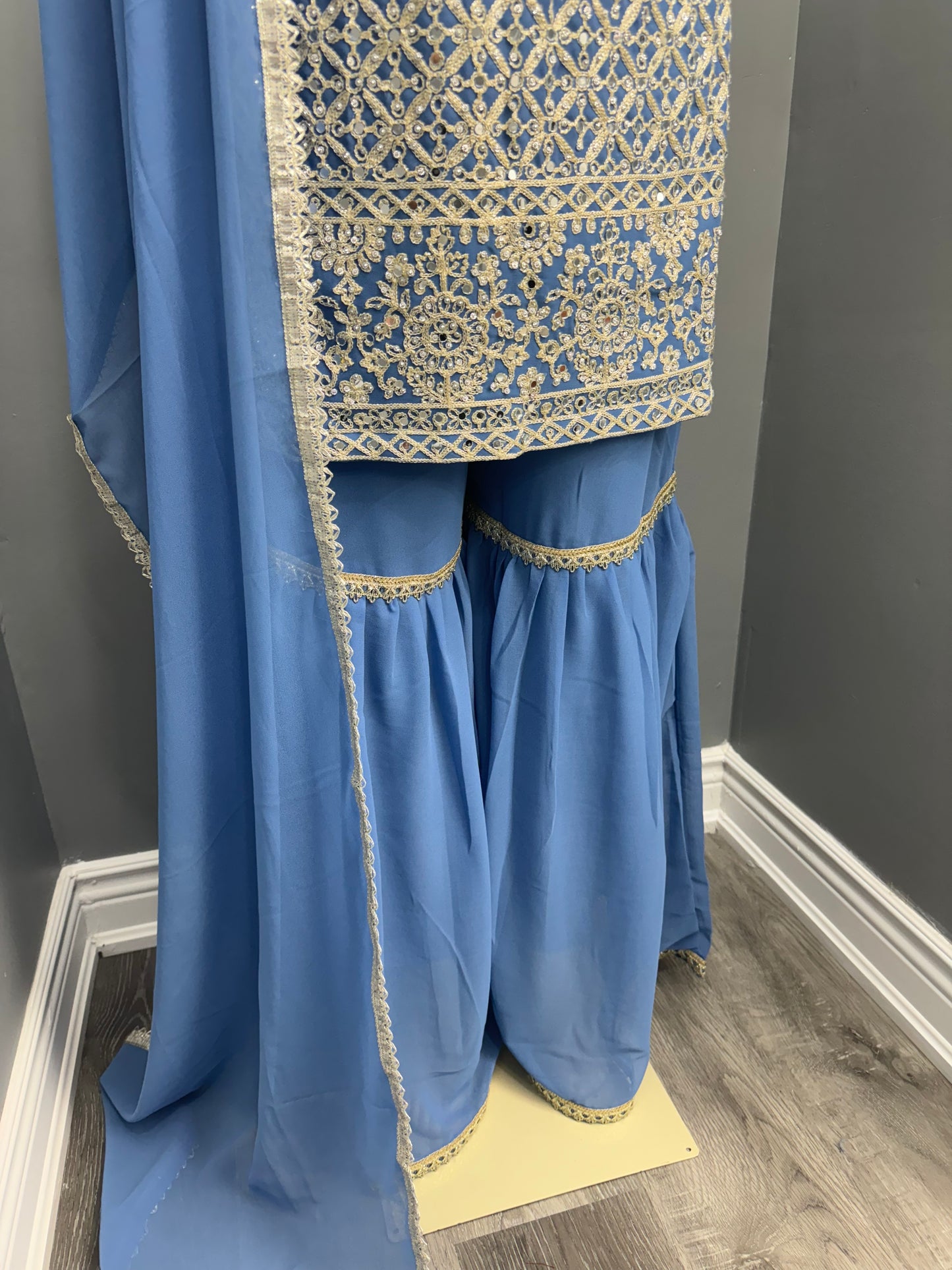 Powder Shisha Readymade Gharara Suit