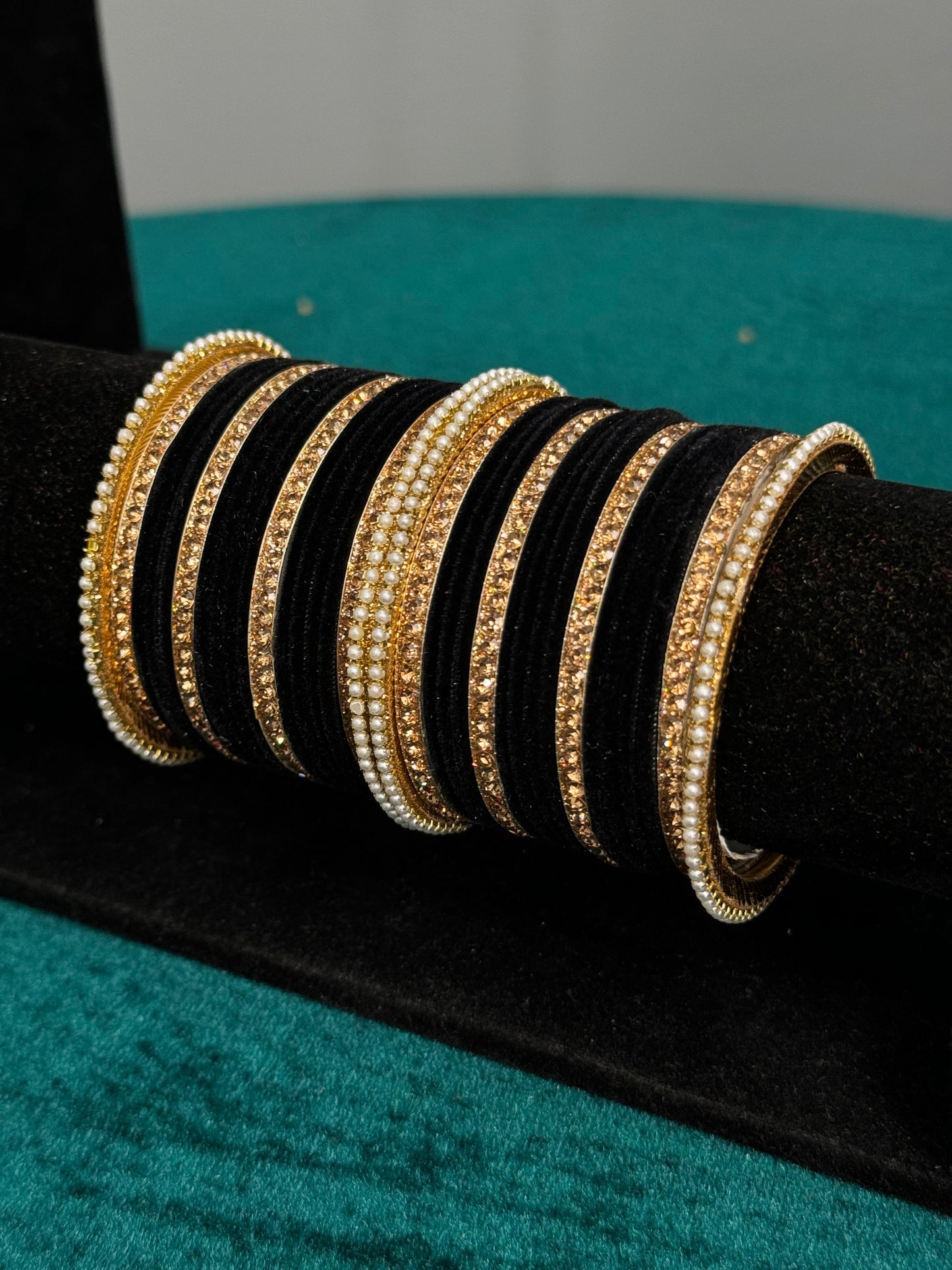 Designer Velvet Work Bangles
