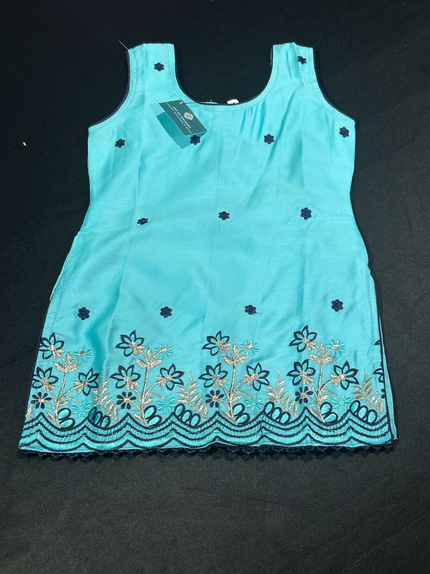 Kids Blue Salwar Suit (Size 20~34)