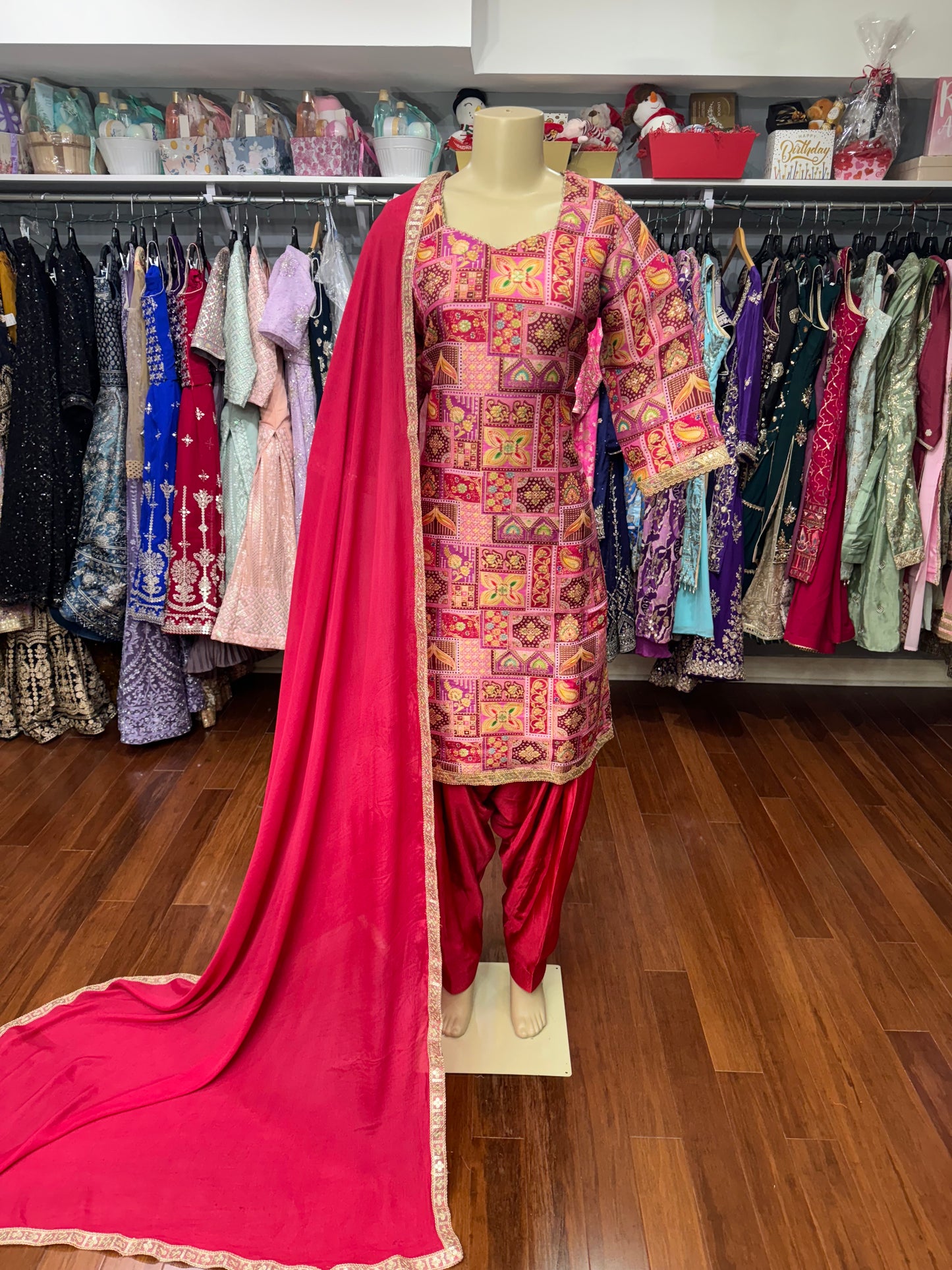 Rose Dola Silk Salwar Suit
