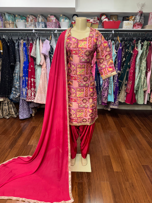 Rose Dola Silk Salwar Suit