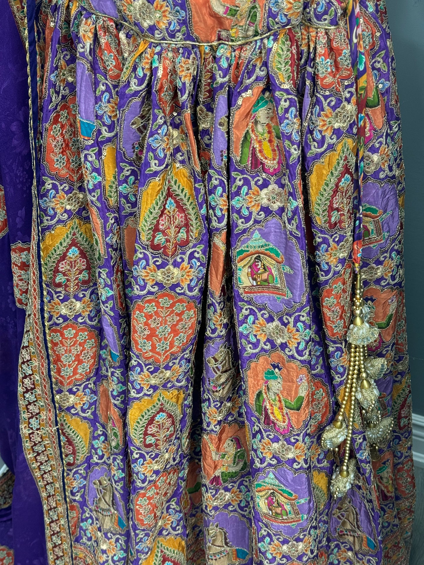 Thread and Position work Lehenga