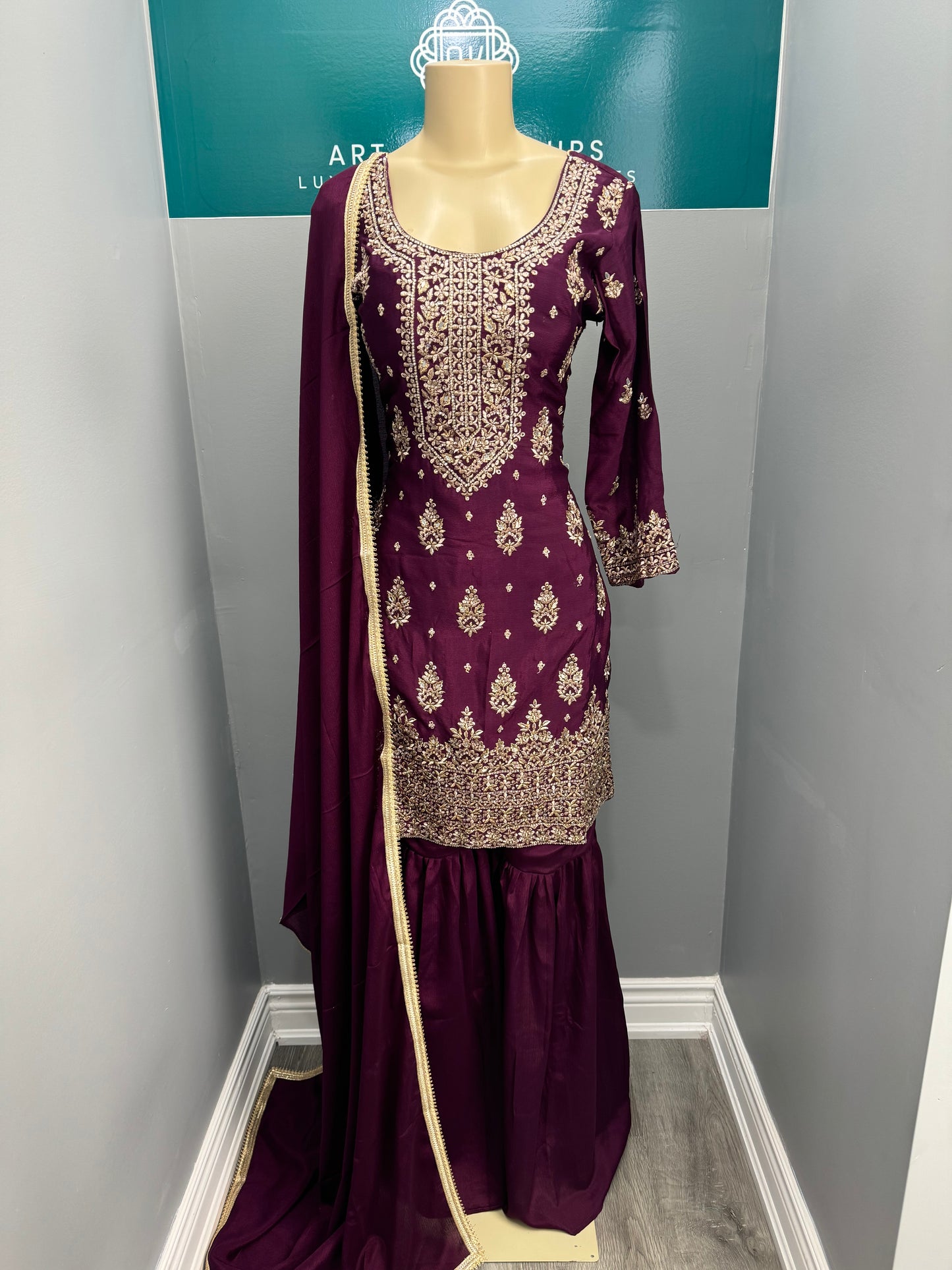 Readymade Gharara Suit- AK4649-25
