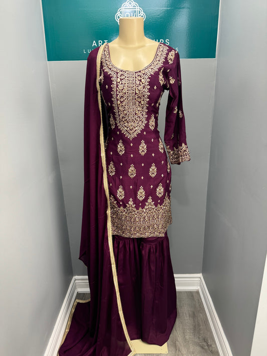 Readymade Gharara Suit- AK4649-25