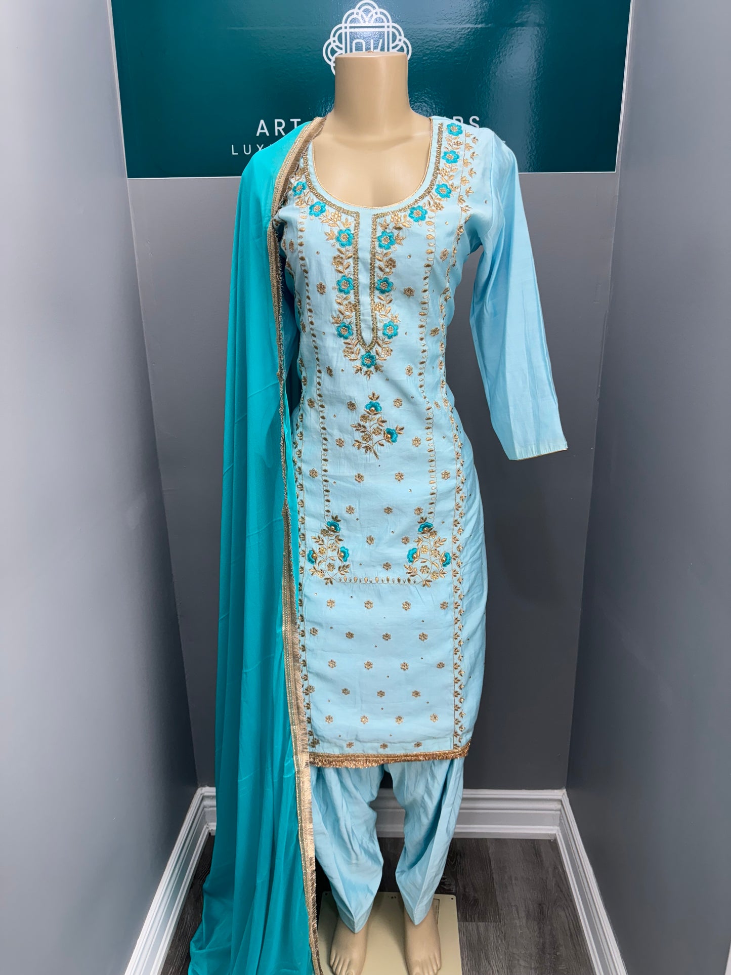 Machine Work Cotton Salwar Suit