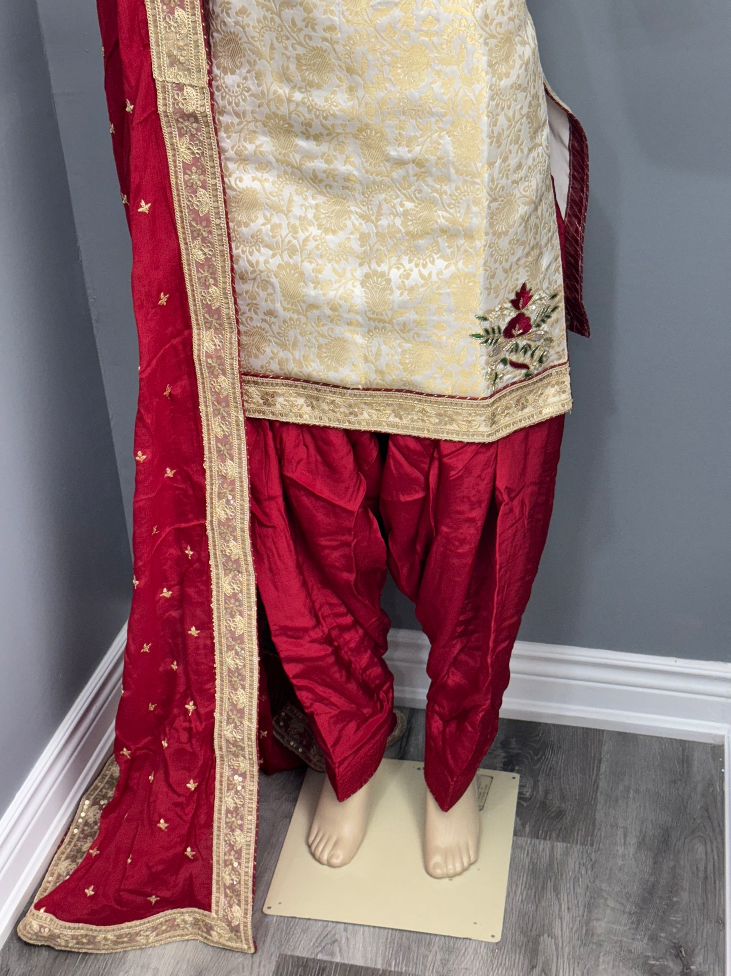 Brocade Handwork Salwar Suit