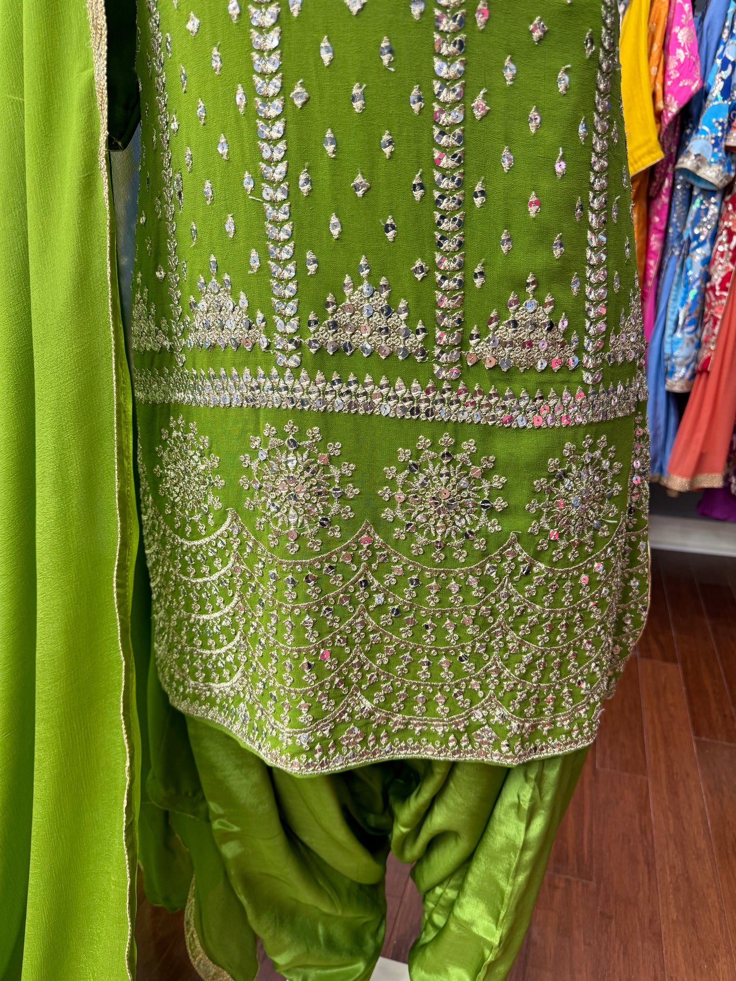 Mendhi Party Wear Salwar Suit