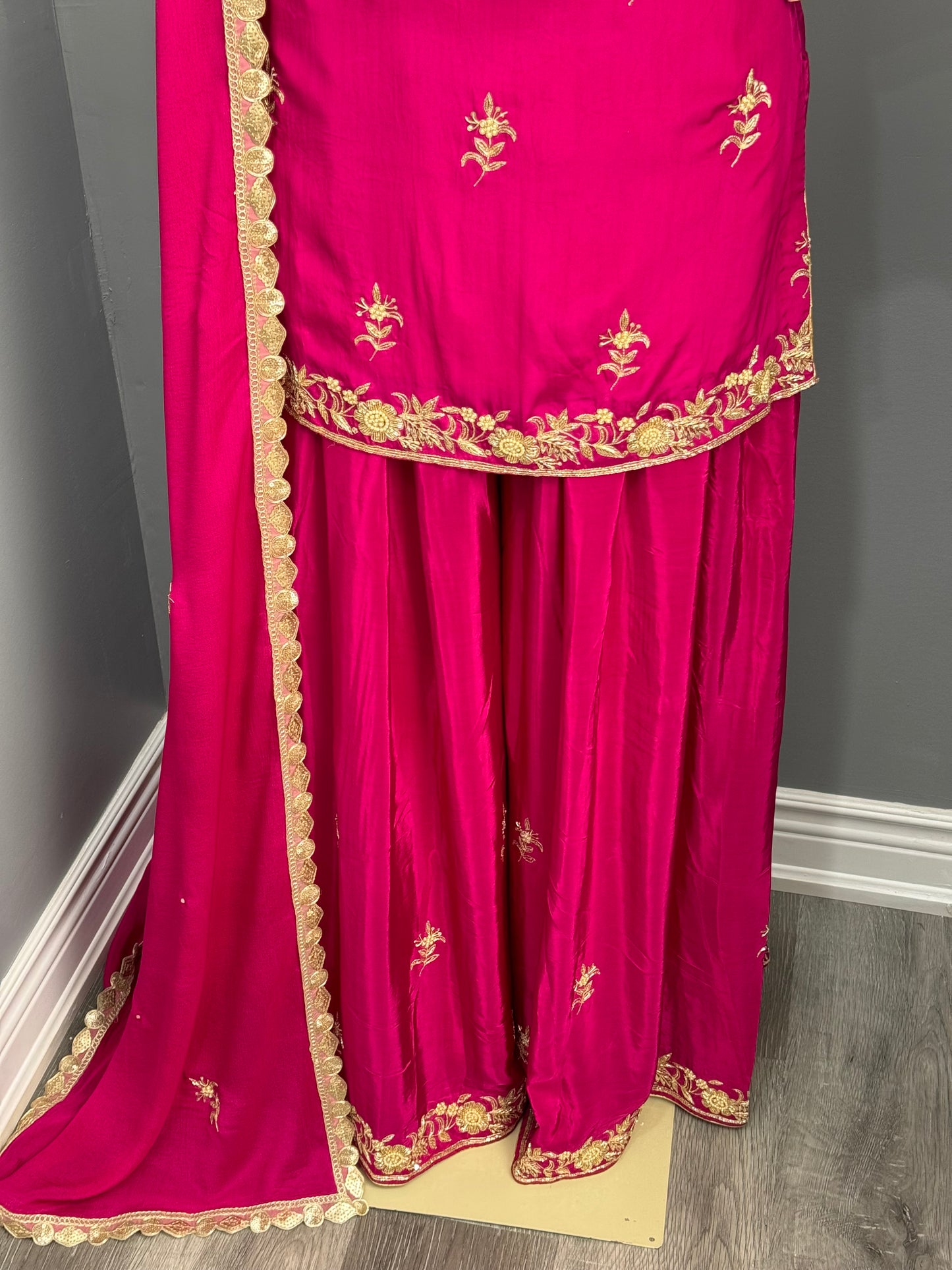 Handwork Sharara Suit-AKW0001