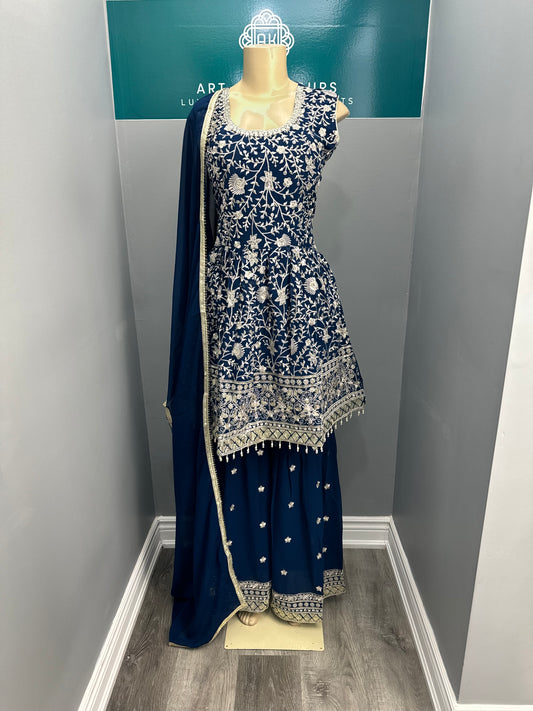 Readymade Frock Gharara Suit- AK4649-42